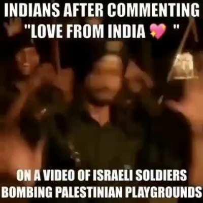 Phull saaport from endia saar, i love israli woman kill evil hamas babies