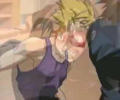 Tenjou Tenge beatup beatdown meme template with Yeat split