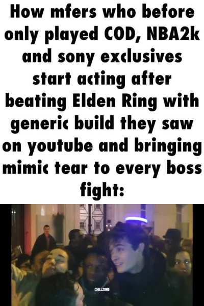 Bonus points if their character wears raddahn set