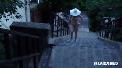 I was walking naked and I got caught...