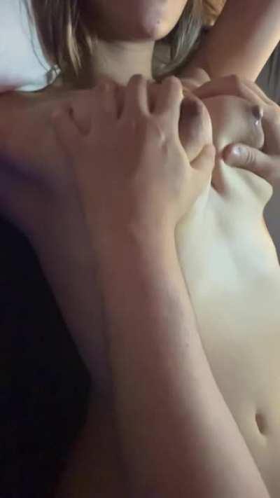 Never let your girl get to bed with her tits full of milk💦🤤