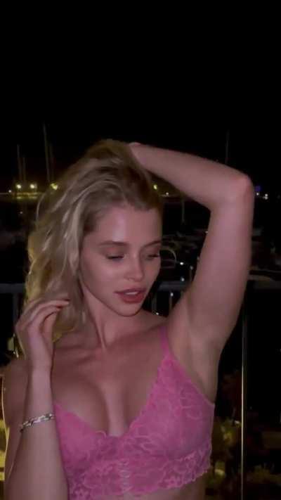 Alla Bruletova in a lightning storm