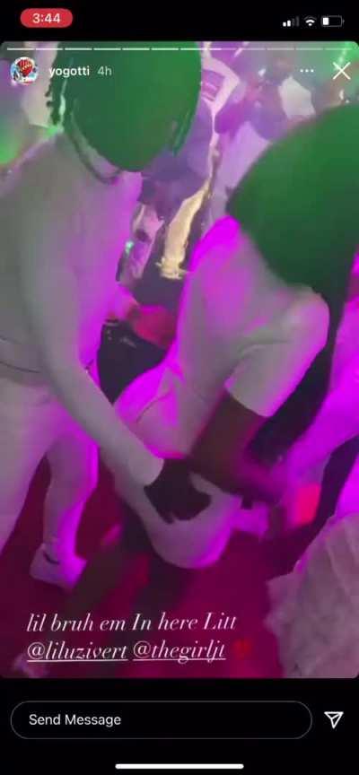 Lil Uzi bending JT over