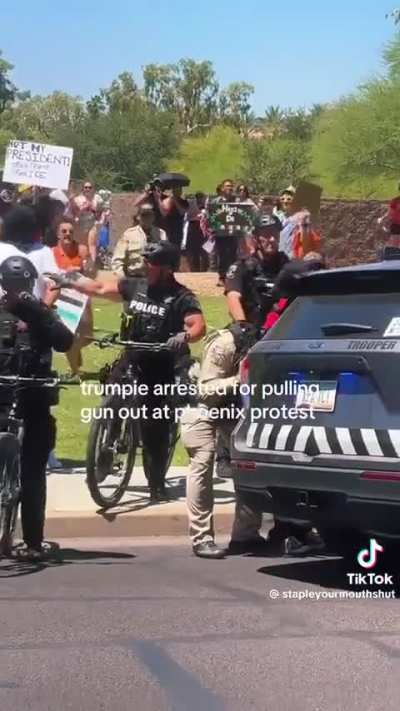 MAGA supporter arrested.