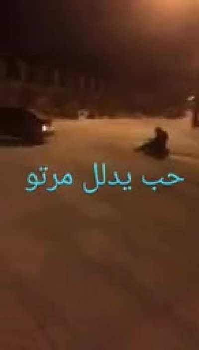 Enjoying the snow, until...