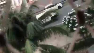 Truck runs over car and flees like nothing happened in Brazil