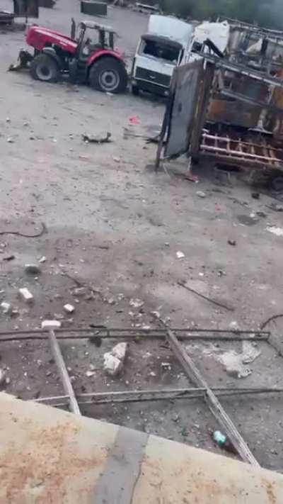 Ua pov The aftermath of a HIMARS strike on a Russian stronghold