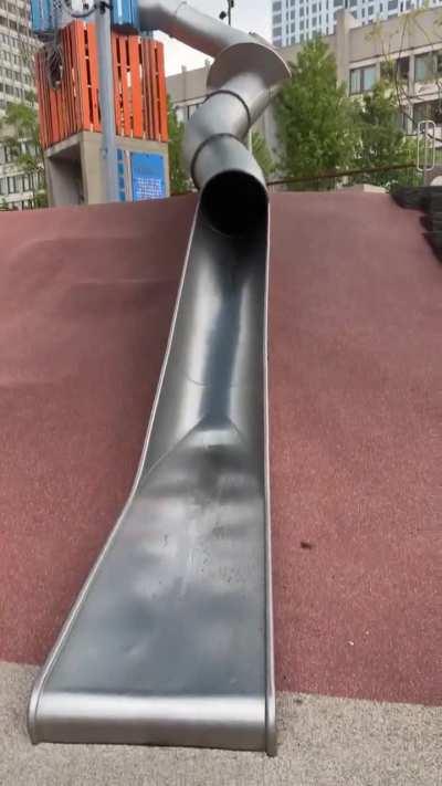 going down a dysfunctional slide 