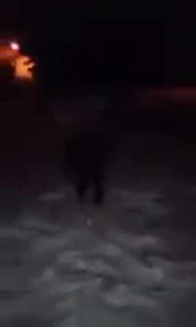 Ran her ass down for that beating lol