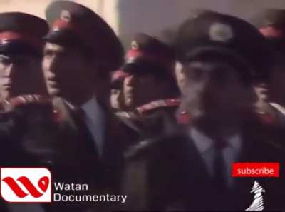 Afghan military parade Date:1989