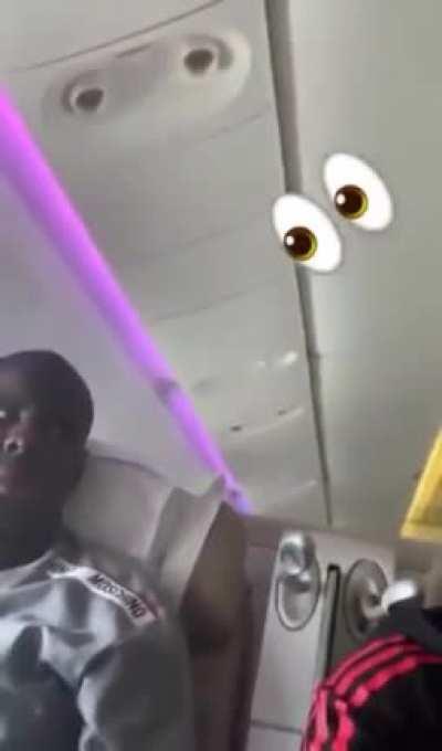 Paul Pogba's [Man Utd player] reaction to Kurt Zouma's [Chelsea player] 