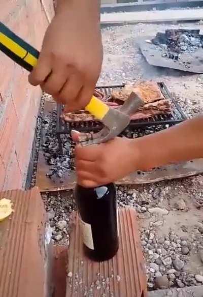 No corkscrew? No problem.