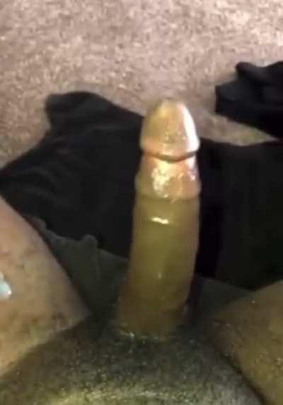 Big black cock jumping and nutting 💦