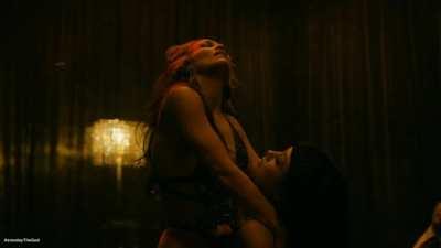 Jennifer Lopez & Constance Wu, dancing