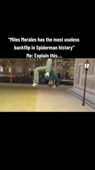 He staight up jump into his hands 