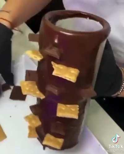 Yay now i can eat my s’more while drinking my milkshake but i cant access the straw. grrr