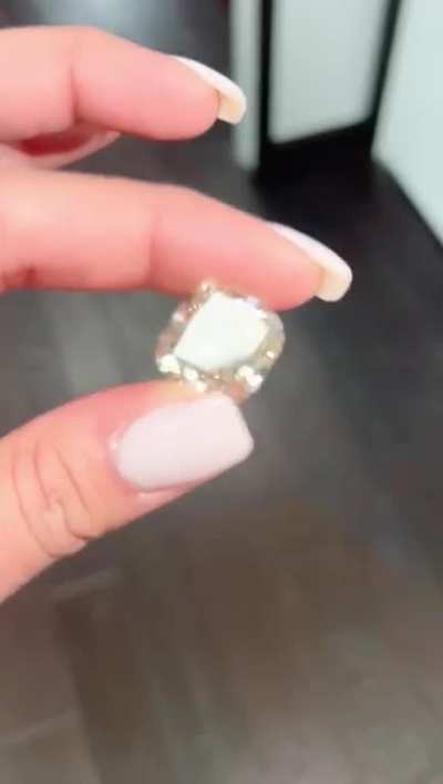 Rare 21.77 Carat Natural Diamond Cushion L SI1