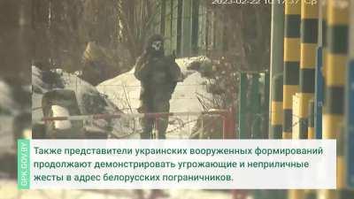 Border guards of Belarus are upset by the fact that Ukrainian colleagues insult them with their gestures
