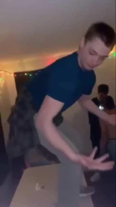 To do a backflip at a party