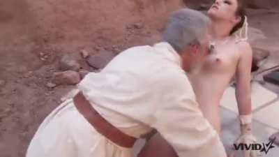 Princess Leia cosplayer fucked by Obi-Wan