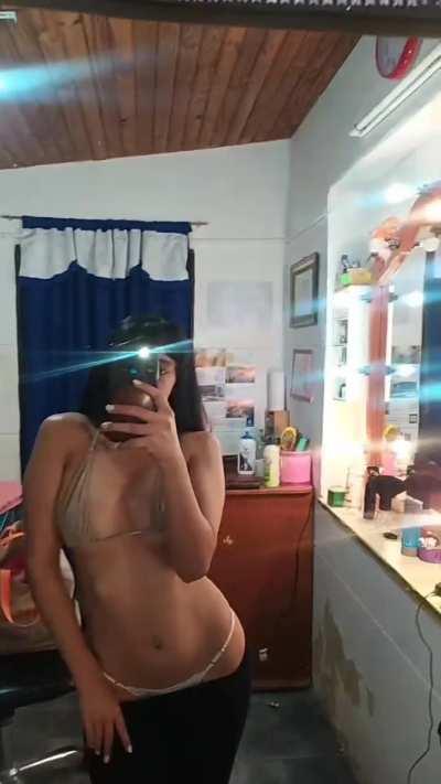 the thong I wear underneath in sports class