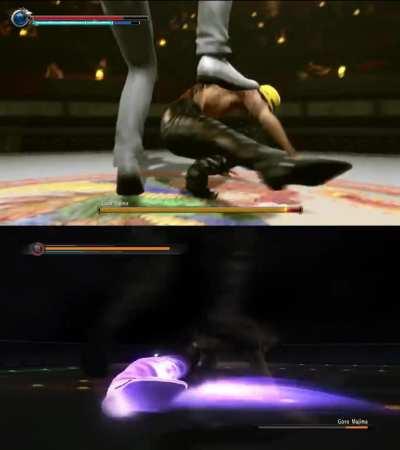 Saejima vs Kiryu: Same problem, different solution