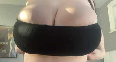 Strapless top? No problem for my massive tits OC