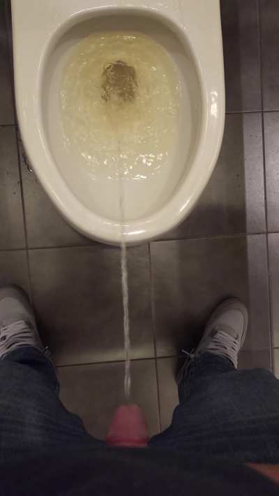 Was that you listening outside the stall door? Should have opened it, it was unlocked. 😈