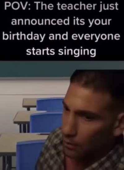 Imagine having a birthday 💀