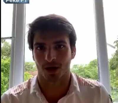 Carlos Sainz describes his confusion when Lando's reaction to the announcement of his move to Ferrari was simply 