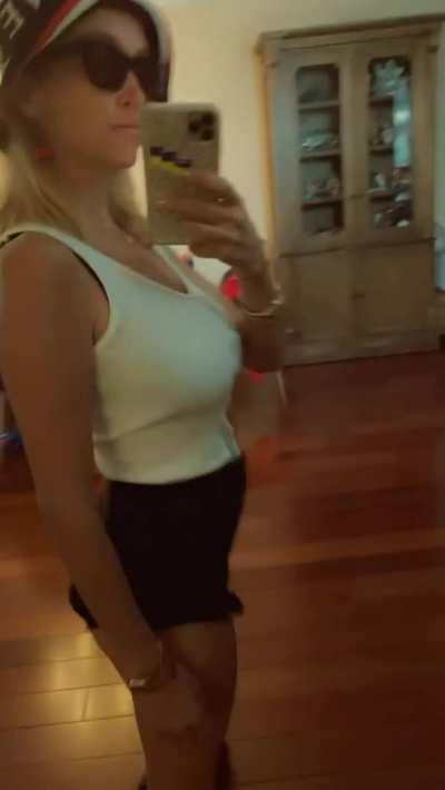 Tank top and short shorts