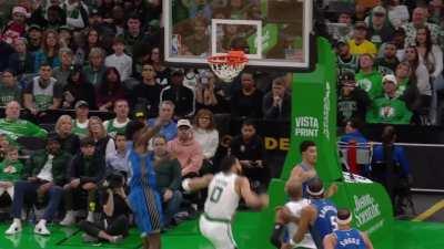 [Highlight] The Magic with a sucessful challenge after a shooting foul call on Jonathan Isaac (with replays), and the Celtics' commentators learn that you don't retain your timeout after a 2nd successful challenge.