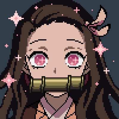 i drew and animated nezuko-chan from demon slayer ☆