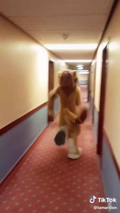 POV: you leave your hotel room to grab a Pepsi from the vending machine, and: