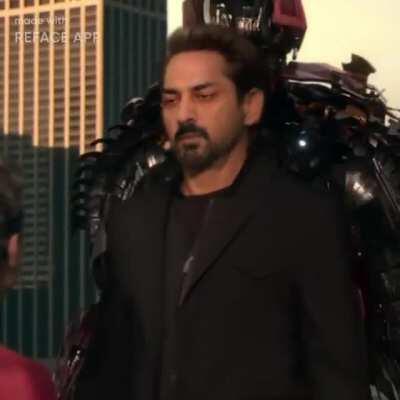 Mutahar stole iron mans suit and installed a vm on it