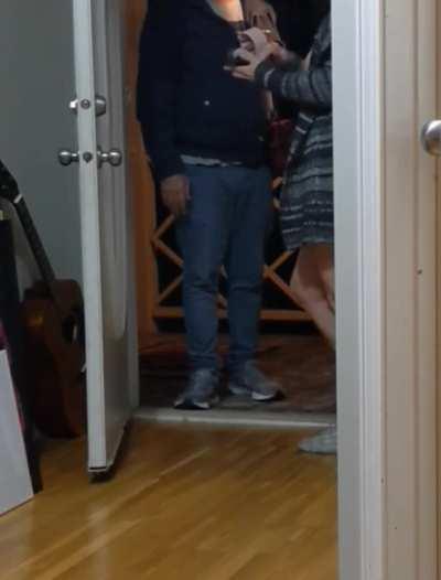 My friend has been dreaming of me doing the pizza dare since we first met, so I decided to do it and give him the video as a Christmas present… (f)irst time and it was FAR more wild than I expected!! ..ending with me cumming and then giving the guy a BJ! 