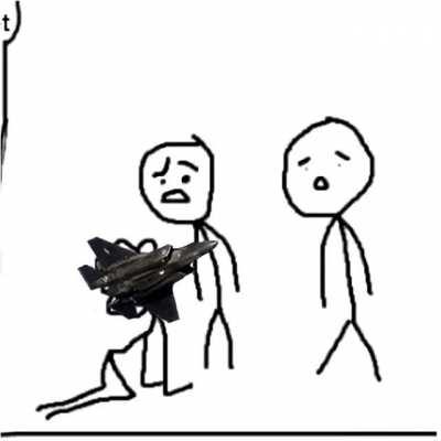 thirsty little fighter jet