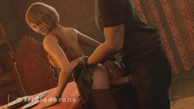 Leon, what are you doing? - (Sound) [RE4]