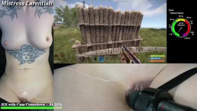 /u/MistressLarentiah - Aiming while covered in cum is hard AF 🎯