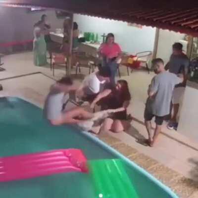HMC while I try to walk in heels by the pool