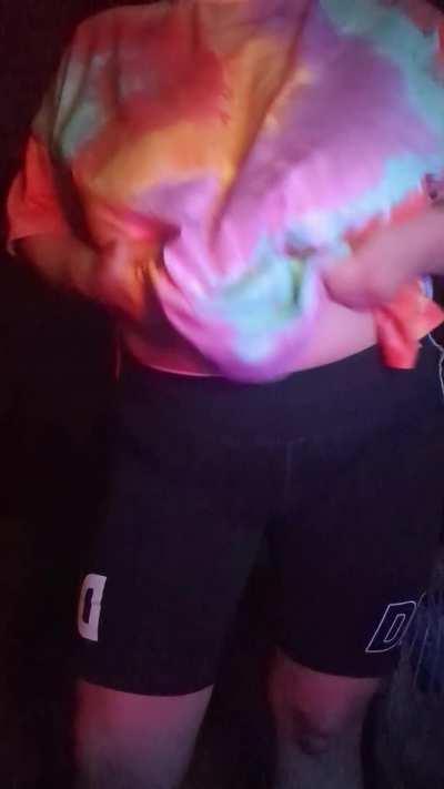 Hold these for me, they are so heavy.