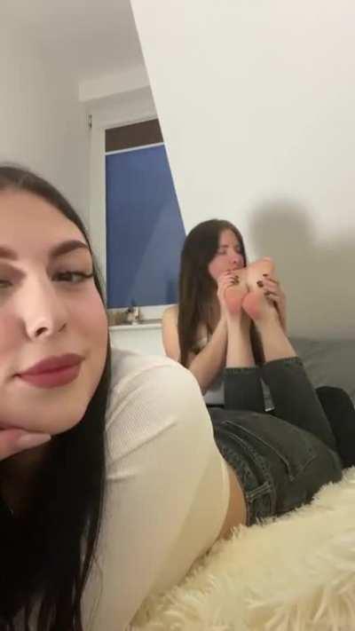 She loves sucking on them 😏