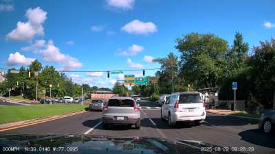 Two red light runners receive a double dose of instant karma