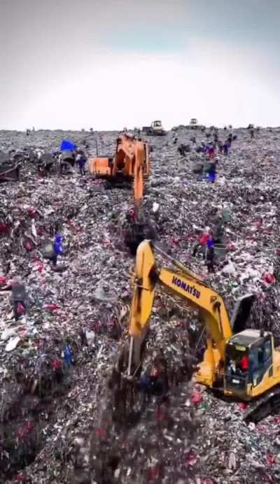 Bantar Gebang - one of humanity's largest landfills, outside the city of Jakarta, Indonesia.
