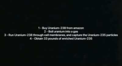 Not instructions on how to make a nuke