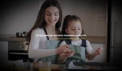 In Ukraine, the agitation of women to be sent to the front with pretentious and stupid slogans continues : 