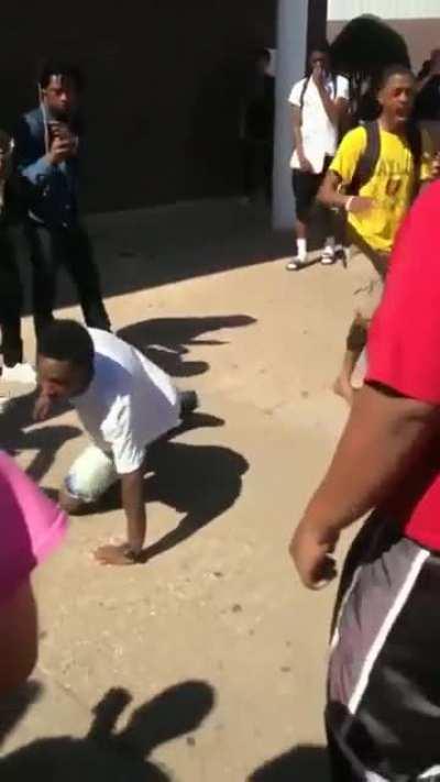 dude ate all the punches and turns into hulk in the end