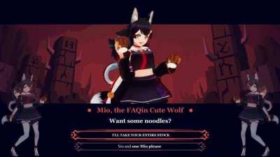 Mio dances with noodles [Helltaker-Vitality remix]