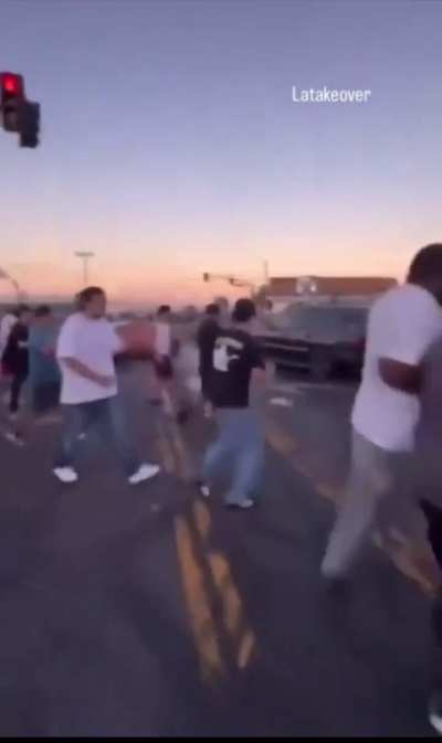 Serious Injury - Men Knocked Down Like Bowling Pins From Being Hit By Car At ‘Takeover’