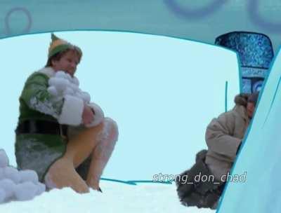 Spongebob and Patrick Challenge Buddy the Elf